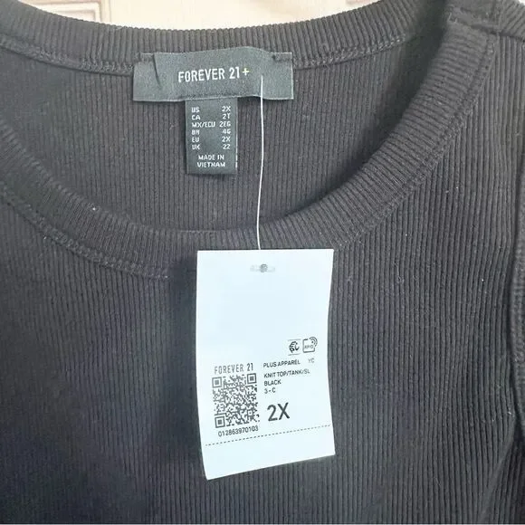 $5 SALE Forever 21 Black Crop Tank Top
